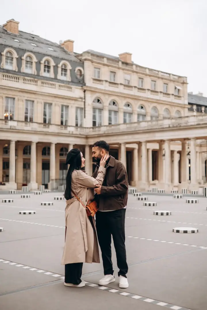 Paar-Fotoshooting at Trocadéro